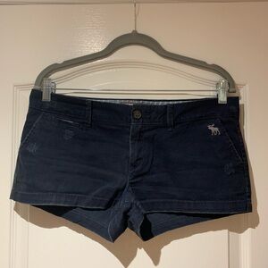 Abercrombie & Fitch navy blue short shorts, Size US 4